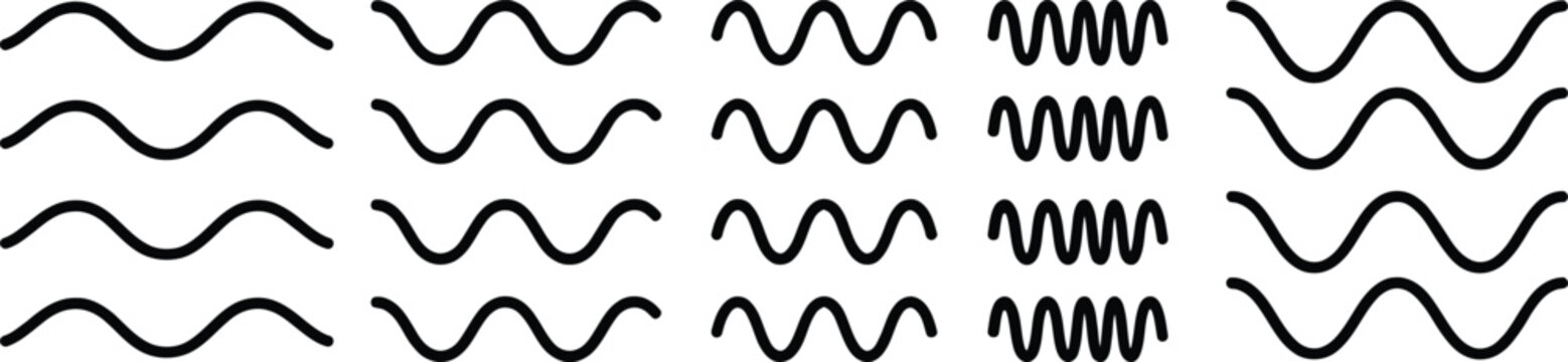 Visual representation of waveforms amplitude frequency and complexity in oscillations