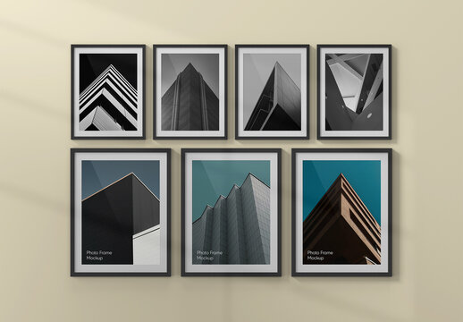 Vertical Photo Portrait Frame Mockup
