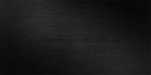 Fototapeta premium Elegant brushed black metal texture with subtle horizontal grain detail, creating a sleek and modern background for design projects.