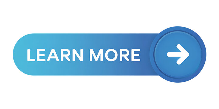 Blue gradient learn more button with white arrow