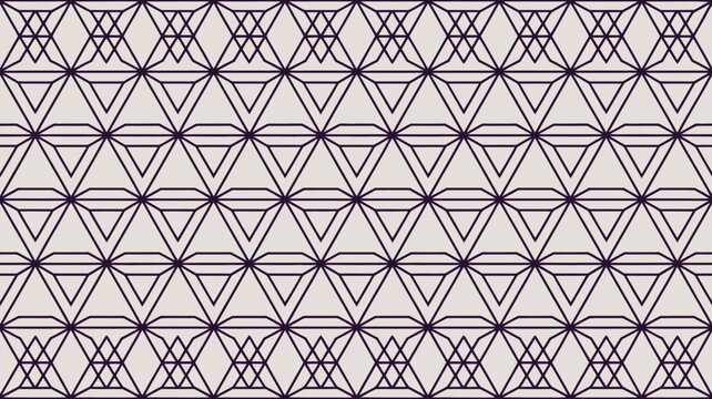 Geometric tessellation pattern with interconnected triangles and lines