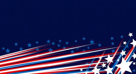 Naklejka premium Spectacular independence day fireworks display patriotic celebration and american pride