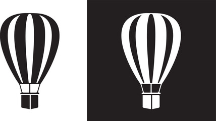 Hot air balloon / ballooning ride flat icon for apps and websites illustration © malaika