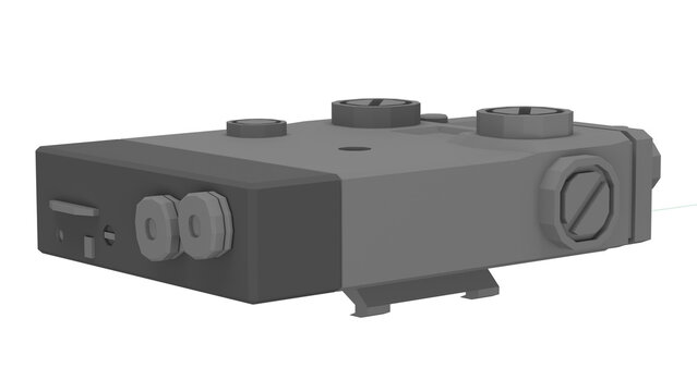 3d rendering laser sight attachment