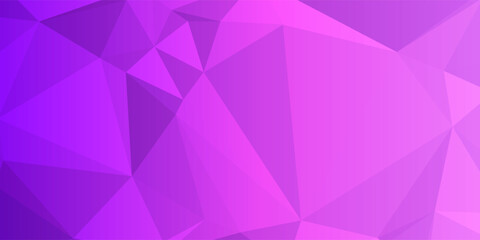 Obraz premium Modern Purple Low Poly Geometric Background: Abstract Polygonal Triangle Texture
