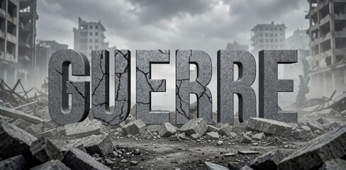 Obraz premium guerre en pierres