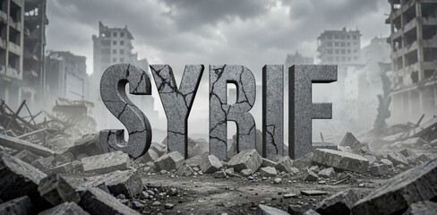 Naklejka premium Syrie en pierres