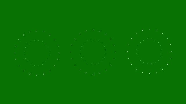 abstract firework effect,green background, 4k video. seamless loop line shape blast animation, shiny sparkle lines,party firework vector illustration circle burst explosion glowing