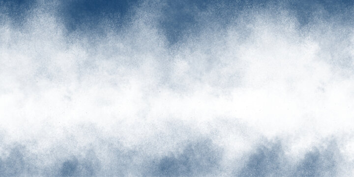 Soft Blue Cloud Texture Background With Airy Powder Smoke and Abstract Grunge Effect.