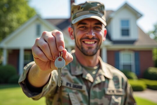 SCRA Program Success: Soldier Proudly Displays Keys to New Home