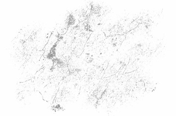 Fototapeta premium Abstract Grey Grunge Dust and Scratch Texture Overlay with Noise Splatter Isolated On White Background
