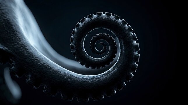 Dark Spiraled Tentacle Gear Microcosm