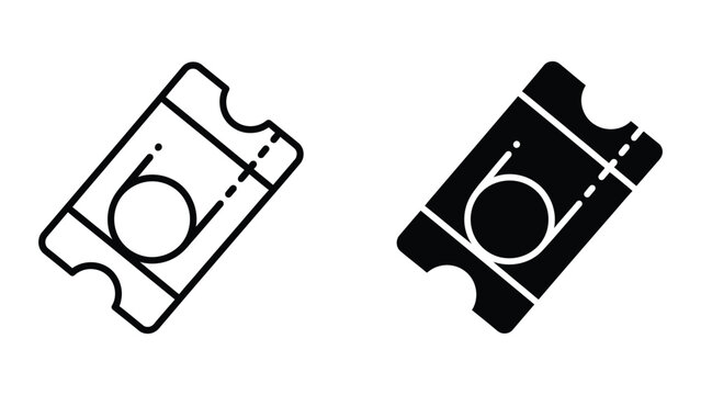 Black and white abstract bracket icon with hole