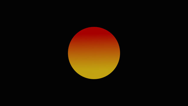 Gradient Sun Sphere on Black