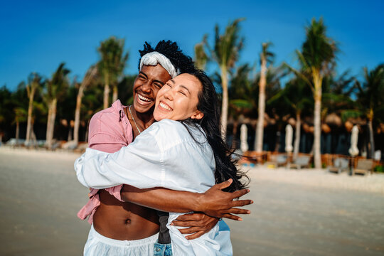 Couple enjoying their tropical vacation with peace of mind, secured by reliable travel insurance