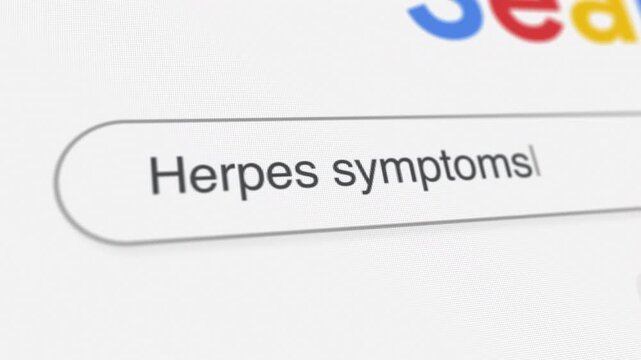 Herpes Symptoms search prompt
