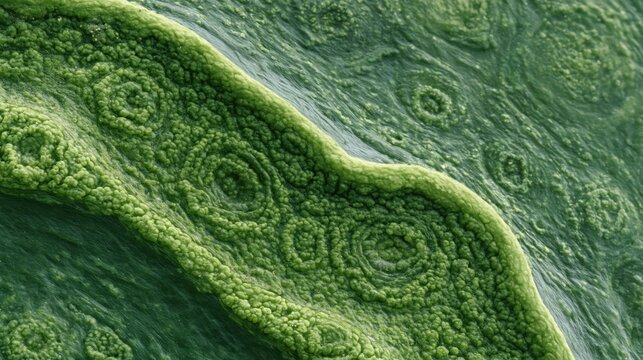 Close-up microscopic cross-section of green leaf epidermis showing open stomata and clear cell walls, ideal for educational or biological backgrounds.