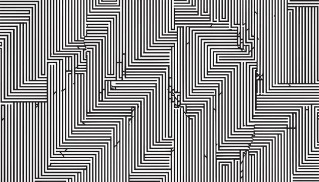 Abstract Halftone Triangle Pattern Seamless Black and White Geometric Background