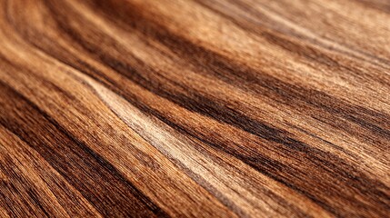 Fototapeta premium Close-up shows brown teak wood's solid, natural surface with dark lines, creating a smooth, woody backdrop.