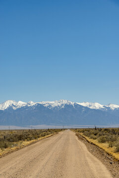 Road to the Sangre de Christo Mountains