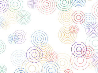 Fototapeta premium Minimalist Ring Scatter Modern Abstract Background Art