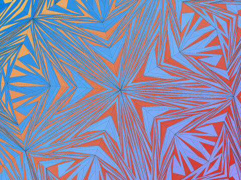 Abstract Penrose Tessellation Colorful Background Design