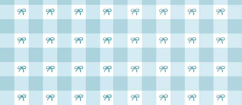 Blue bow pattern