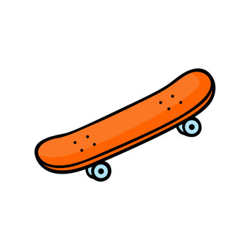 vector illustration of a skateboard 