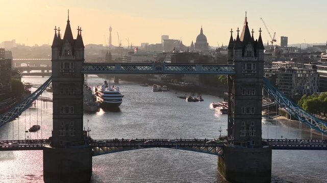 Tower Bridge London Sunset 4K