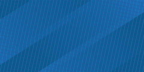 Fototapeta premium Abstract professional background featuring a fine technical grid overlaid with bold dark blue diagonal stripes. A dynamic vector backdrop perfect for tech, engineering, and IT branding.