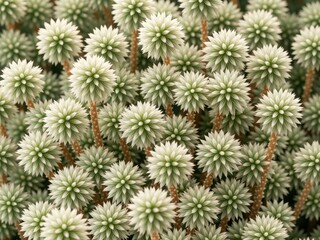 Fototapeta premium Actinodium cunninghamii swamp daisy growing outdoors