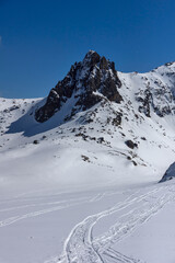 Obraz premium Rila Mountain near The Seven Rila Lakes, Bulgaria