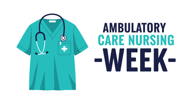 Ambulatory care nursing week celebration with medical attire