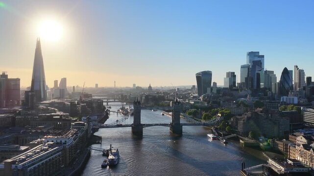 Tower Bridge London Sunset 4K