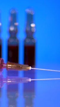 Super Slow Motion Pharmaceutical Scientist Needle Calibration 