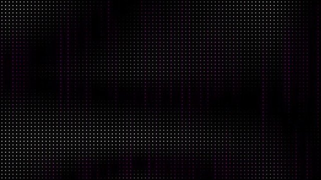 Purple White LED Dot Matrix Abstract Digital Lights Pattern Futuristic Background 4k animation video