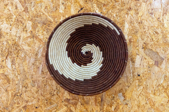 Authentic Handwoven Rwandan Baskets - Traditional African Wall Decor