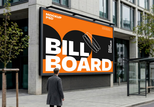 Outdoor Billboard Advertising Mockup