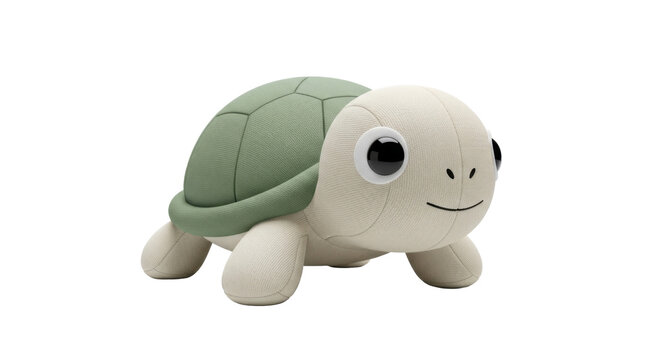 Cute plush turtle with big eyes