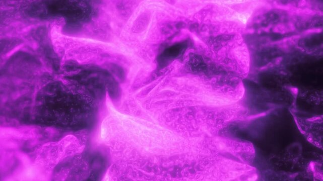 Abstract purple plasma texture with glowing fluid forms