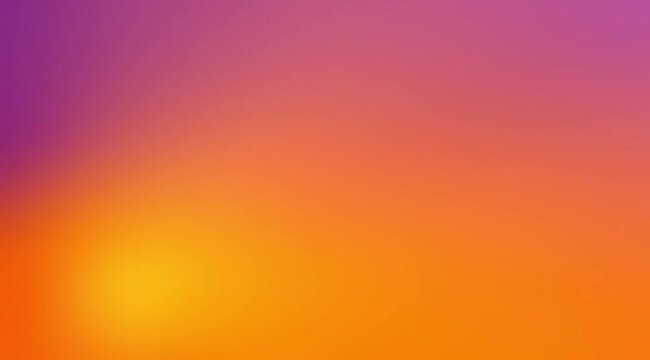 Smooth gradient of colors transitioning from purple to orange, perfect for backgrounds, digital designs, web banners, and artistic projects.