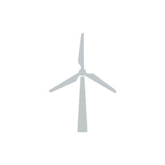 Fototapeta premium A simple illustration of a wind turbine against a clean white background