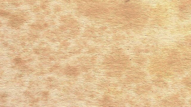 4k horizontal slow motion footage of antique paper texture with lots of foxing, dirt and other rough features