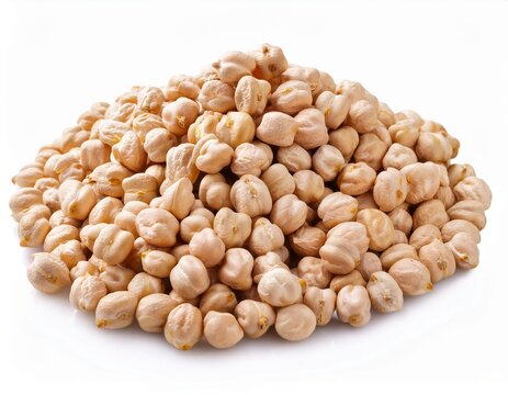 pile of kabuli chickpeas cut out