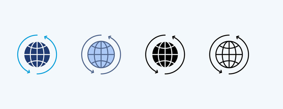 Internet Multiple Icon Illustration Vector