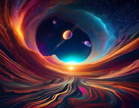 abstract spacetime distortion