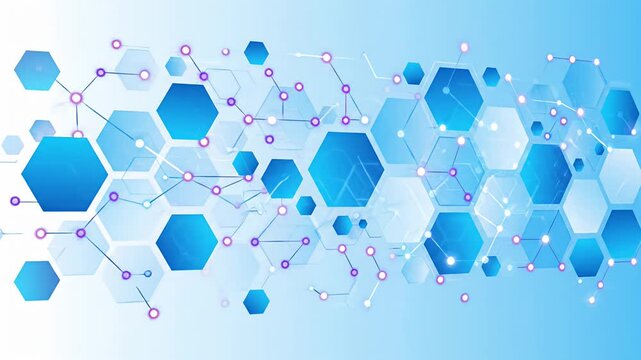 Abstract digital network background with glowing nodes and lines