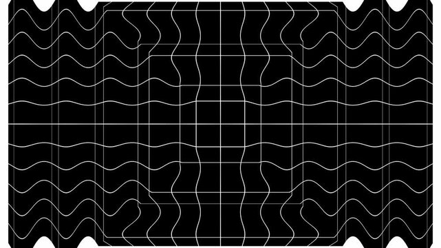 Futuristic tech frame grid architecture digital blueprint loop background