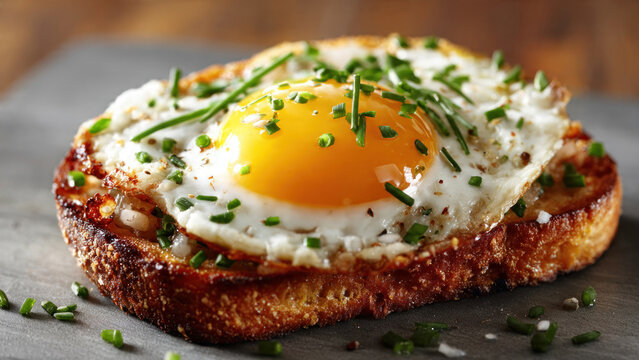 egg rolls on toast garnished with chopped spring onions