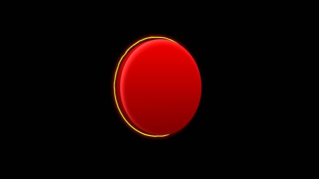 abstract illustration 2D reveal opening montage on alpha background